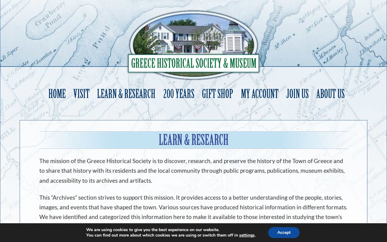 Greece residents directory historical society research collection