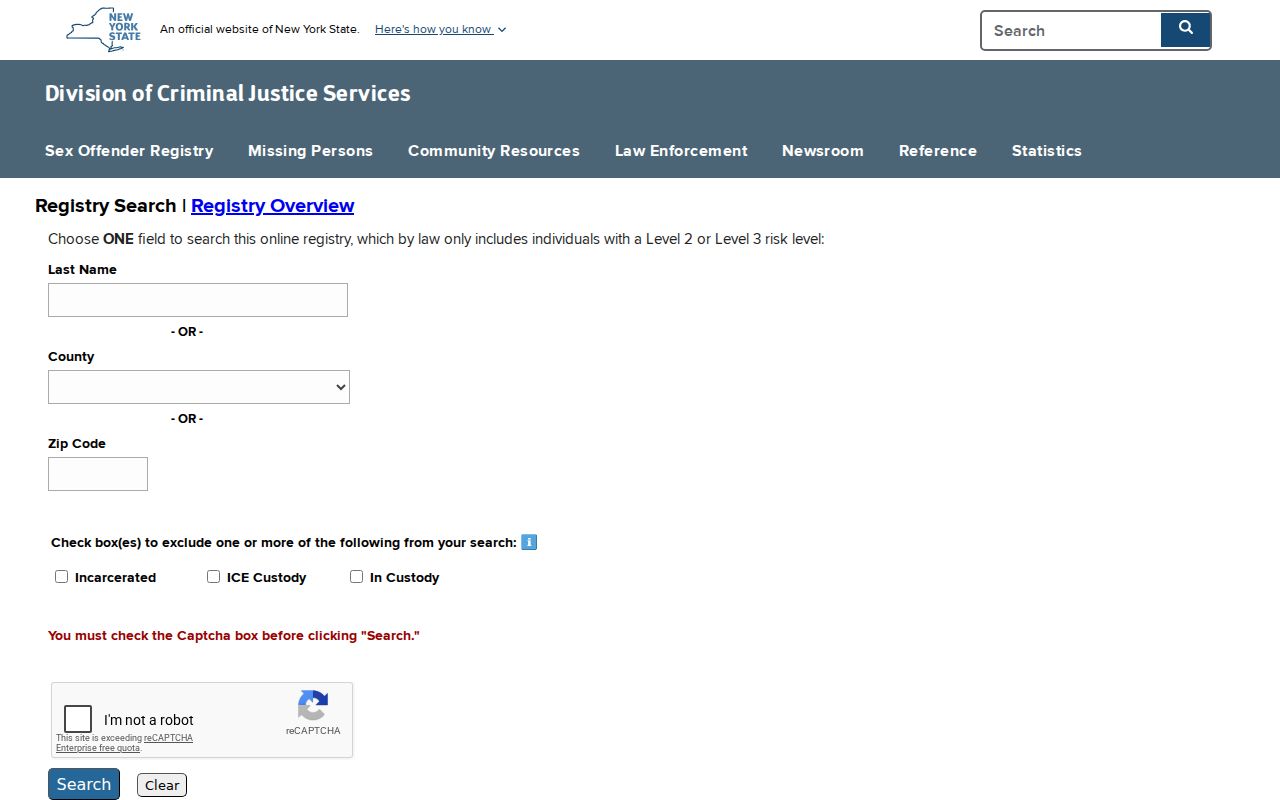 Greece residents directory New York public registry search controls